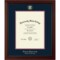 Framerly - Liberty University School of Divinity 13"w x 17"h Diploma Frame - Gold Embossed - Cherry Moulding with Navy and Red Matting